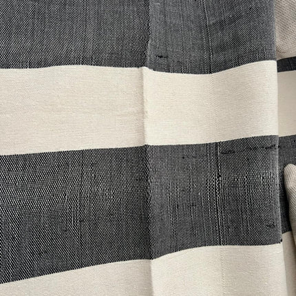 Noir Stripe Fringe couch cover