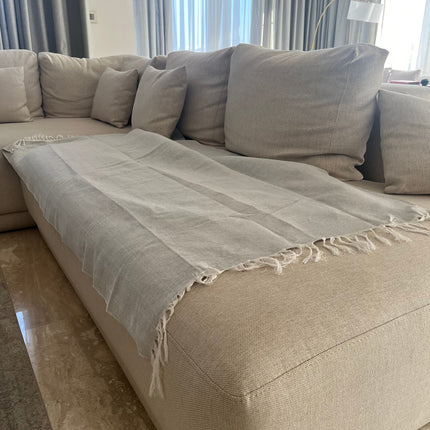 Mist grey couch cover