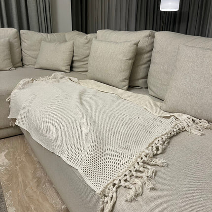 Woven Tassel Throw