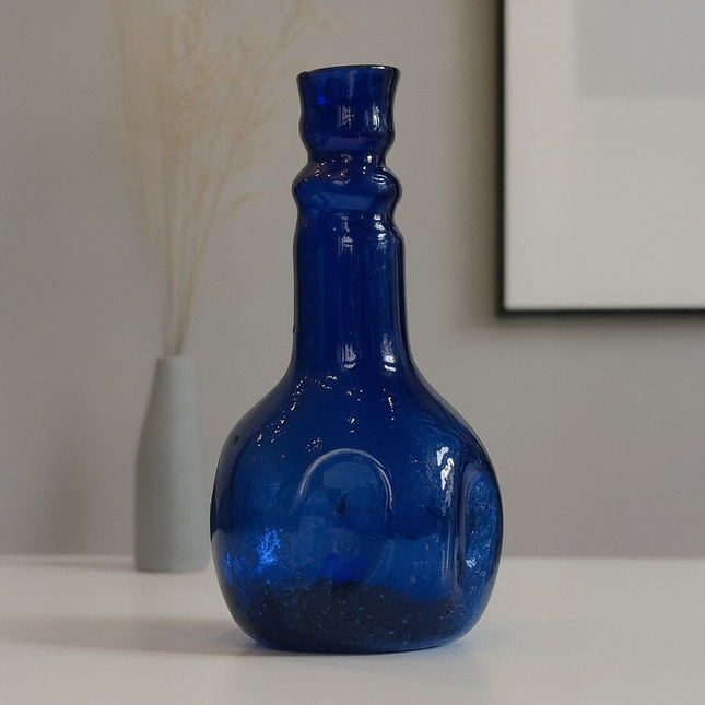 Handmade Blue Glass Vase