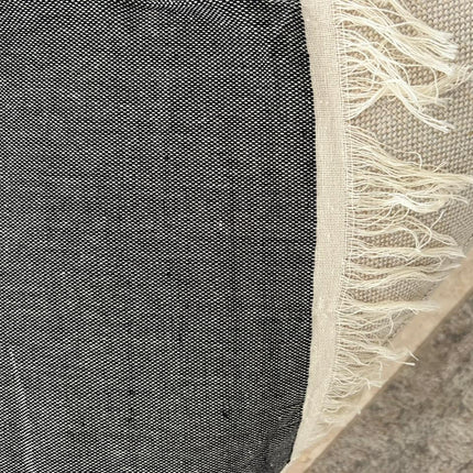 Charcoal linen couch cover