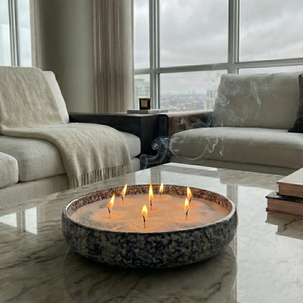 Speckled Glazed Clay Bowl