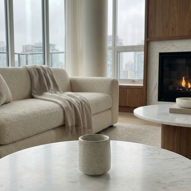 Speckled Glazed Clay Pot