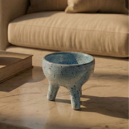 Glazed Clay Tripod Bowl - Figi Home