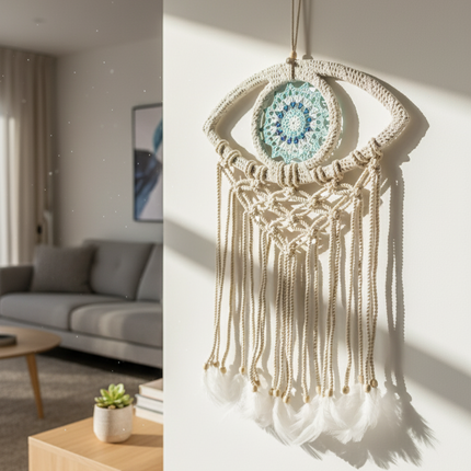 Macramé Eye Wall Hanging