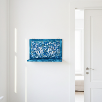 Azure khamsa Wall Shelf