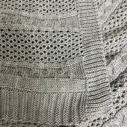Knitted Textured Throw Blanket