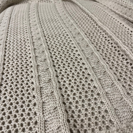 Knitted Textured Throw Blanket