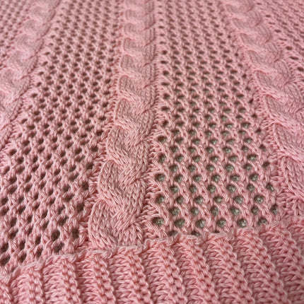 Knitted Textured Throw Blanket